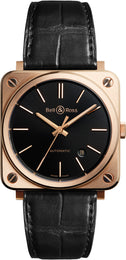Bell & Ross Watch BR S Rose Gold BRS92-BL-PG-SCR