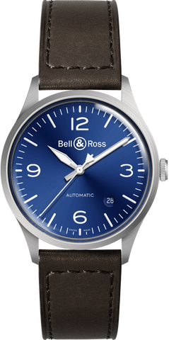 Bell & Ross Watch Vintage BR V1-92 Blue Steel BRV192-BLU-ST/SCA