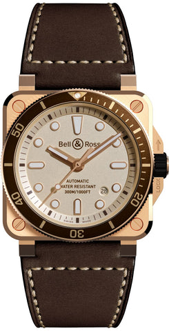 Bell & Ross Watch BR 03 92 Diver White Bronze Limited Edition BR0392-D-WH-BR/SCA