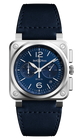 Bell & Ross Watch BR 03 94 Blue Steel BR0394-BLU-ST/SCA