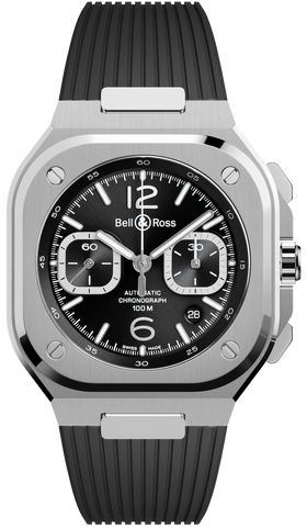 Bell & Ross Watch BR 05 Chrono Black Steel BR05C-BLC-ST/SRB