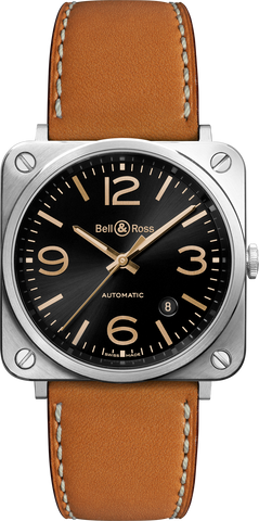 Bell & Ross Watch BRS Golden Heritage BRS92-G-HE-ST