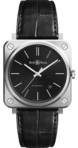 Bell & Ross Watch BR S Black Steel BRS92-BLC-ST/SCR