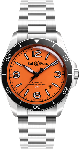 Bell & Ross Watch Vintage BR V2 Orange Bracelet Limited Edition