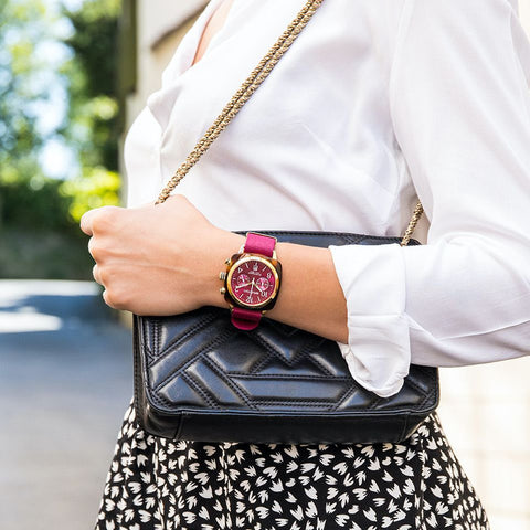 Briston Clubmaster Classic Acetate Gold Watch