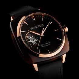 Briston Watch Clubmaster Classic Acetate Gold