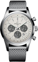 Breitling Watch Transocean Chronograph Mercury Silver AB015212/G724/154A