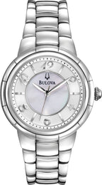Bulova Watch Ladies Diamond Dress Rosedale 96L169