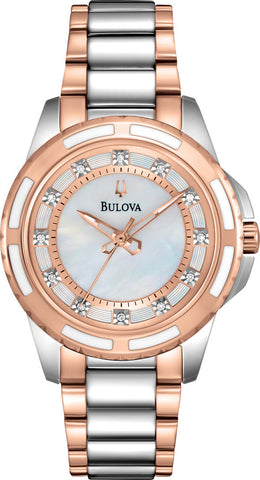 Bulova Watch Ladies Diamond 98P134