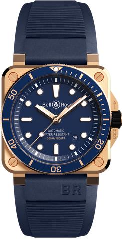 Bell & Ross Watch BR 03 92 Diver Blue Bronze Limited Edition BR0392-D-LU-BR/SCA