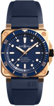 Bell & Ross Watch BR 03 92 Diver Blue Bronze Limited Edition BR0392-D-LU-BR/SCA