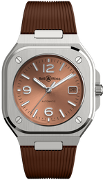 Bell & Ross Watch BR 05 Auto Copper Brown Rubber BR05A-BR-ST/SRB