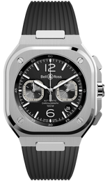 Bell & Ross Watch BR 05 Chrono Black Steel. BR05C-BL-ST/SRB