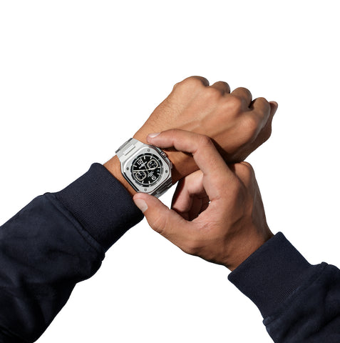 Bell & Ross Watch BR 05 Chrono Black Steel Bracelet D