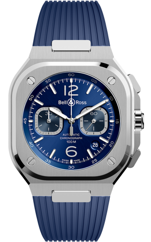 Bell & Ross Watch BR 05 Chrono Blue Steel BR05C-BU-ST/SRB