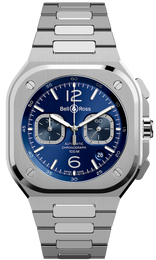 Bell & Ross Watch BR 05 Chrono Blue Steel Bracelet BR05C-BU-ST/SST