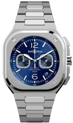 Bell & Ross Watch BR 05 Chrono Blue Steel Bracelet BR05C-BU-ST/SST