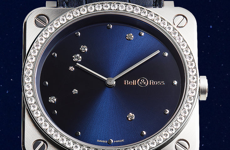 Bell & Ross Watch BRS Blue Diamond Eagle Diamonds