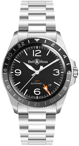 Bell & Ross Watch BR V2 93 GMT Bracelet BRV293-BL-ST/SST
