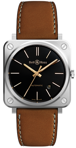 Bell & Ross Watch BRS 92 Golden Heritage BRS92-ST-G-HE/SCA