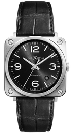 Bell & Ross Watch BRS 92 Officer Black BRS92-BL-ST