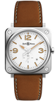 Bell & Ross Watch BRS Quartz White Heritage BRS-WHERI-ST/SCA