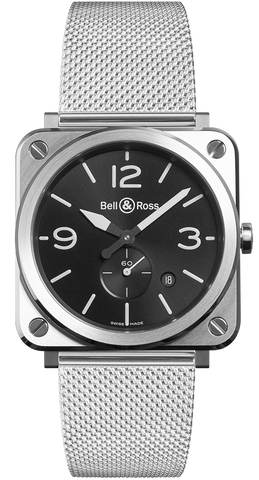 Bell & Ross Watch BRS Steel Quartz BRS-BLC-ST/SST