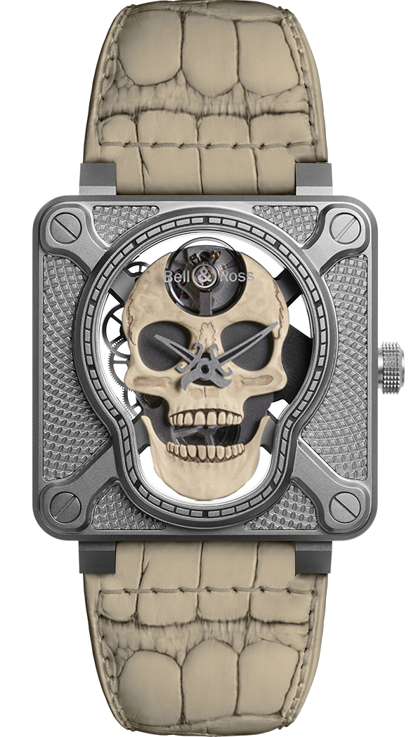 bell and ross laughing skull watch