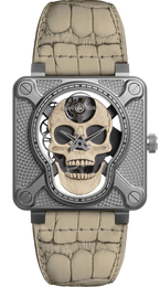 Bell & Ross Watch BR 01 Laughing Skull White Limited Edition