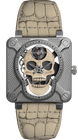 Bell & Ross Watch BR 01 Laughing Skull White Limited Edition