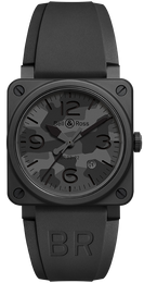 Bell & Ross Watch BR 03 92 Black Camo BR0392-CAMO-CE/SRB