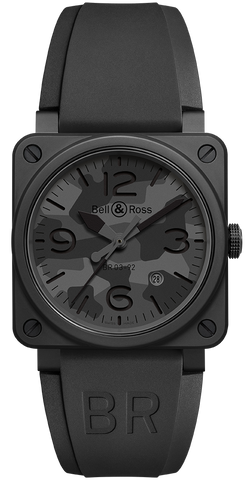 Bell & Ross Watch BR 03 92 Black Camo BR0392-CAMO-CE/SRB