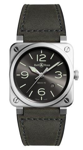 Bell & Ross Watch BR 03 92 Grey Lum BR0392-BL3-CE/SCA