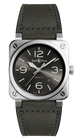 Bell & Ross Watch BR 03 92 Grey Lum BR0392-BL3-CE/SCA