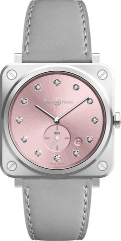 Bell & Ross Watch Novarosa Diamonds BRS-PK-ST-DIA/SCA