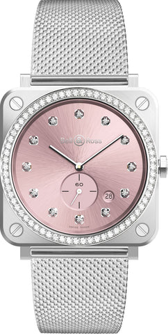 Bell & Ross Watch Novarosa Full Diamonds BRS-PK-ST-LGD/SST
