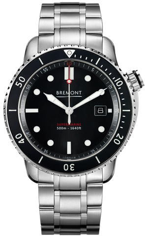 Bemont Watch Supermarine S500 Black Bracelet S500/BK/BR/2018