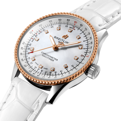 Breitling Navitimer Automatic 35 Reg Gold Ladies Watch