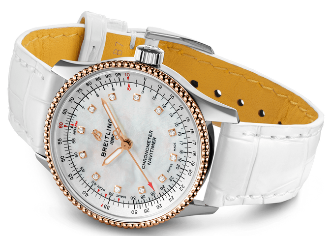 Breitling Navitimer Automatic 35 Reg Gold Ladies Watch