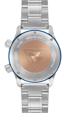 Bremont Watch MBII Blue Blue Barrel Bracelet MBII-SS-MYMBSS-BL