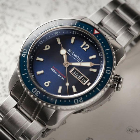 Bremont Watch Supermarine S500 Blue Bracelet