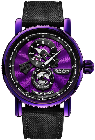 Chronoswiss Watch Open Gear Purple Haze Limited Edition CH-8758.1-PUBK