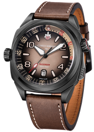 Cuervo y Sobrinos Buceador Caribe Divers Black Coral Watch