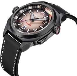 Cuervo y Sobrinos Buceador Caribe Divers Black Coral Watch