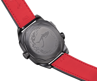 Cuervo y Sobrinos Buceador Caribe Divers Black Coral Watch