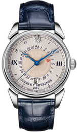 Cuervo y Sobrinos Watch Historiador GMT 3196.1I.\Cuervo y Sobrinos Watch Historiador GMT 3196.1I.