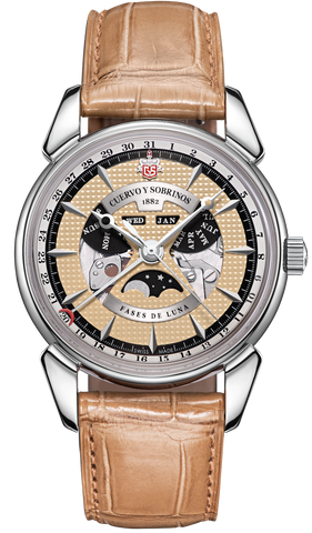 Cuervo y Sobrinos Watch Historiador Luna Negra Limited Edition 3194.1LCHS