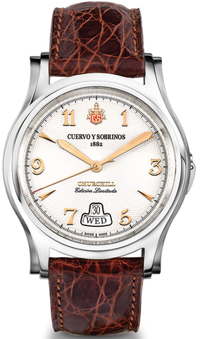 Cuervo y Sobrinos Watch Robusto Churchill Yalta Edition 2810.1YG