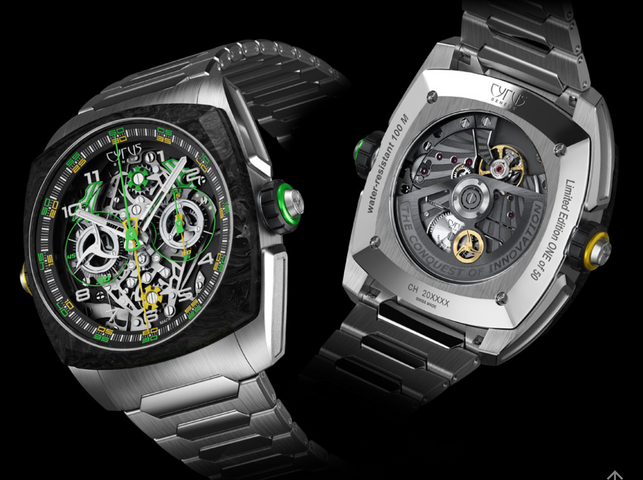 Cyrus Klepcys Dice Lime Carbon Bracelet Limited Edition Watch