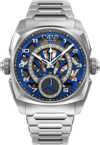 Cyrus Watch Klepcys GMT Ocean Blue Bracelet Limited Edition 539.507.TTM.C Ocean Blue